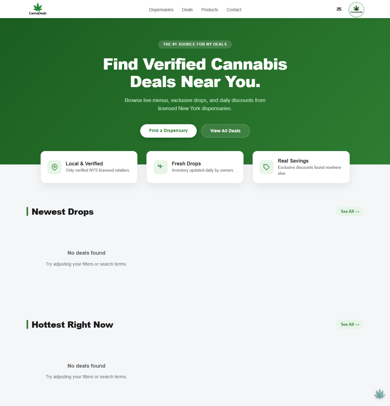 Homepage for Canna-Deals