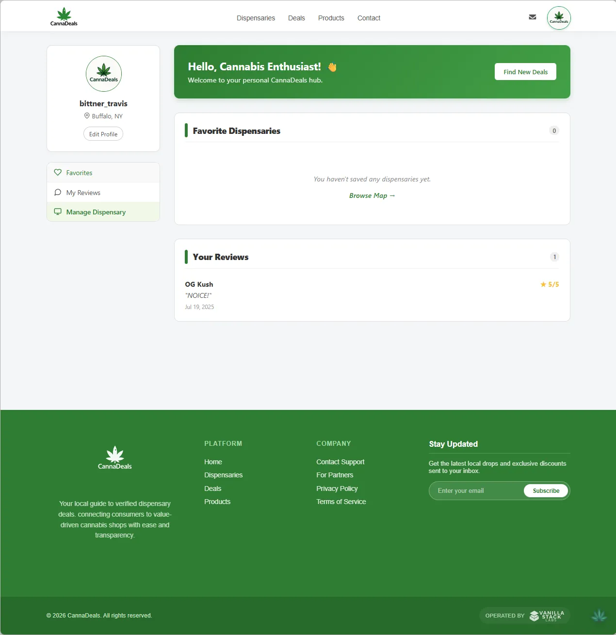 User Dashboard